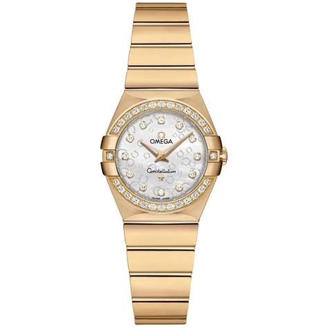 omega constellation ladies watch with diamonds